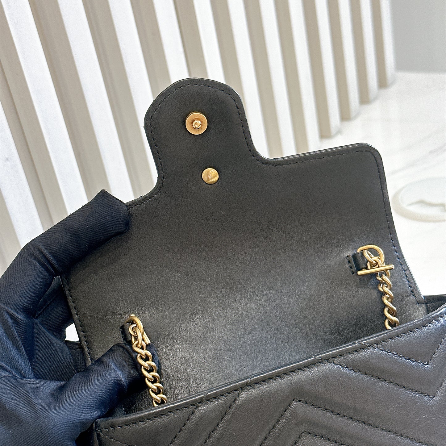 Gucci Marmont Supermini in Black