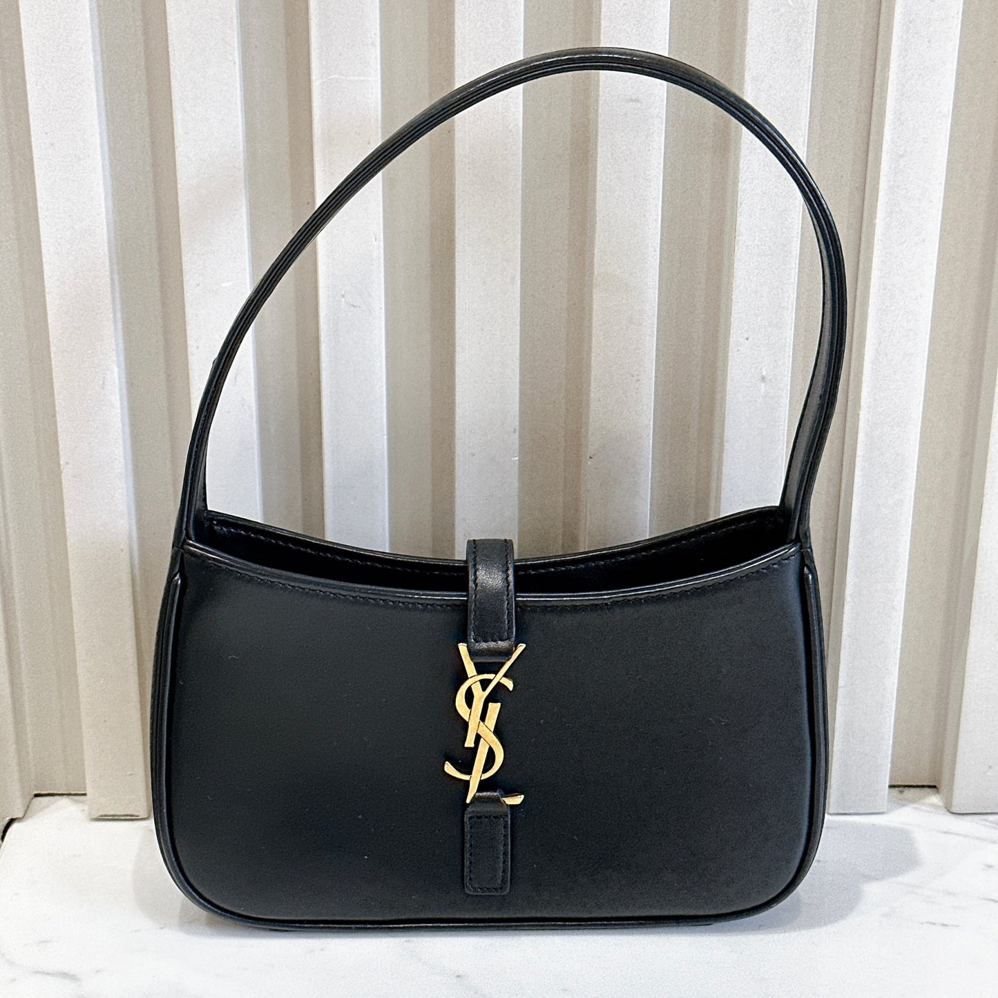 YSL Le 5 A Mini in Black