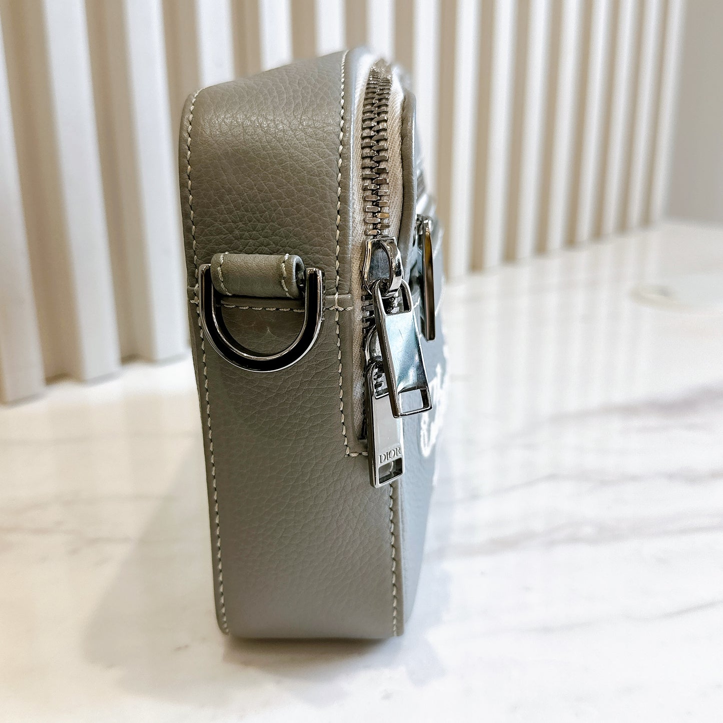 Dior Safari 1947 Messenger Bag in Grey