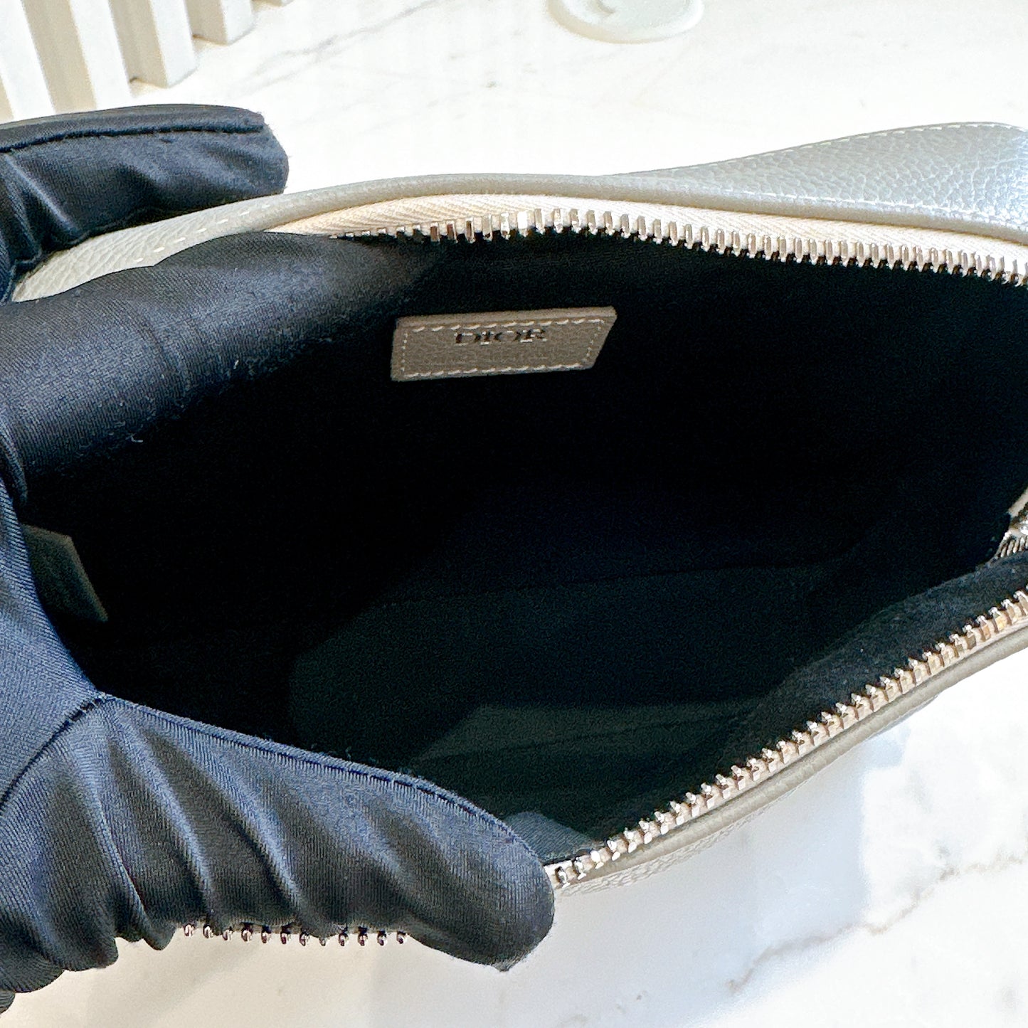 Dior Safari 1947 Messenger Bag in Grey