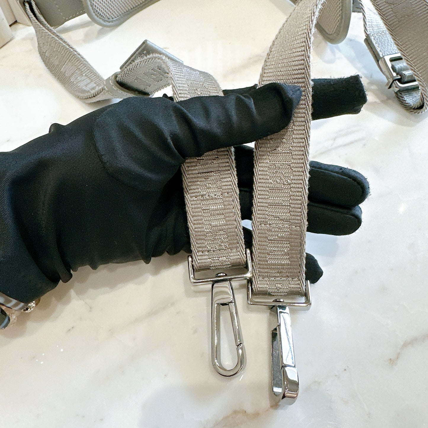 Dior Safari 1947 Messenger Bag in Grey