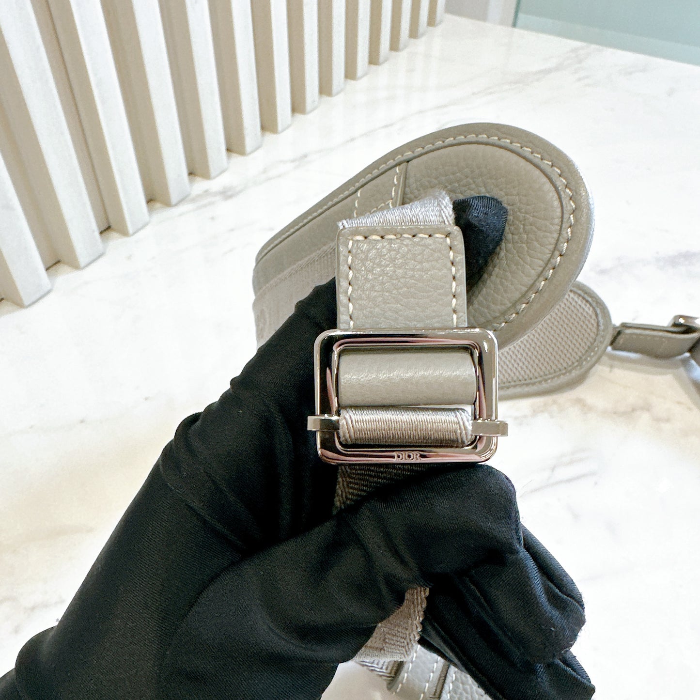 Dior Safari 1947 Messenger Bag in Grey