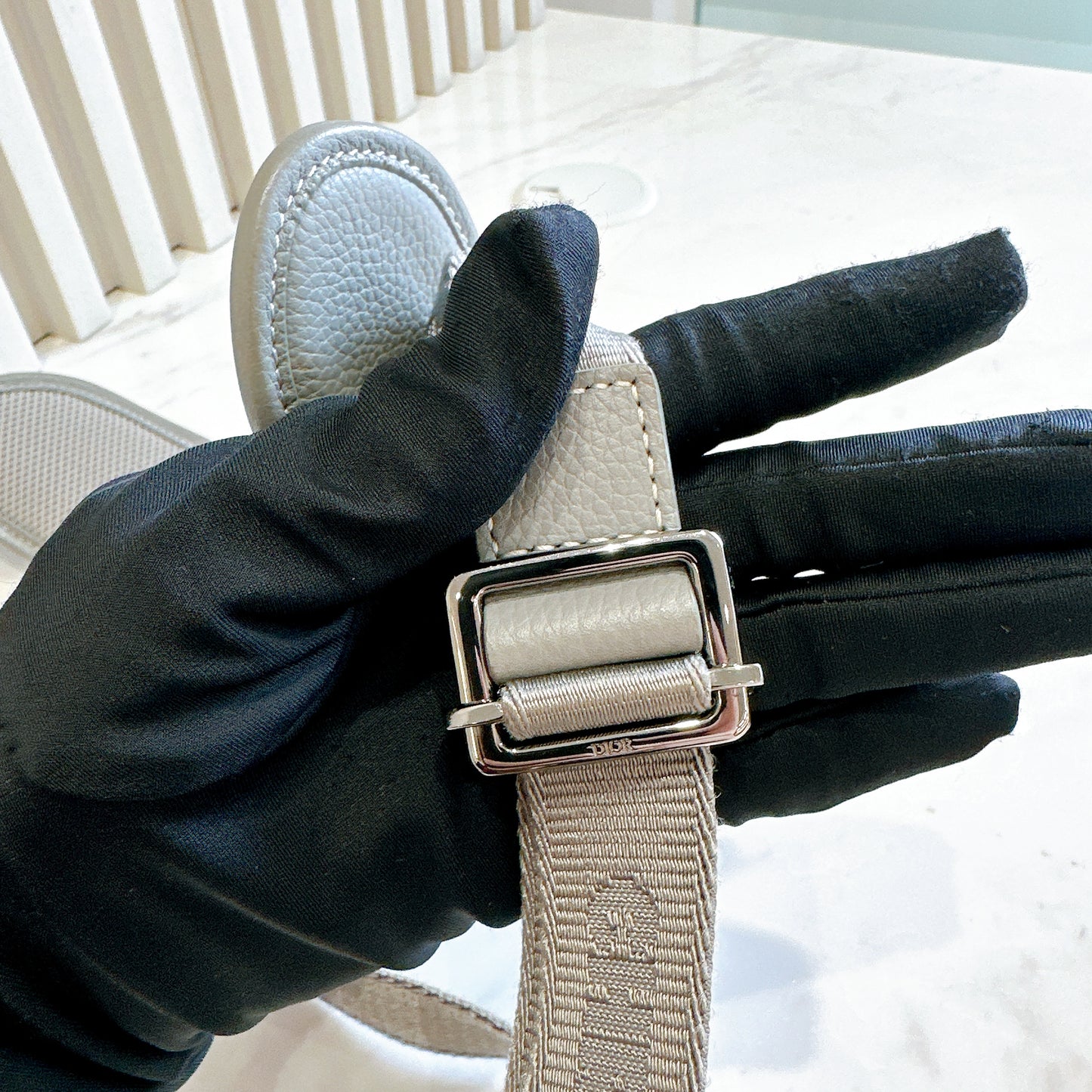 Dior Safari 1947 Messenger Bag in Grey