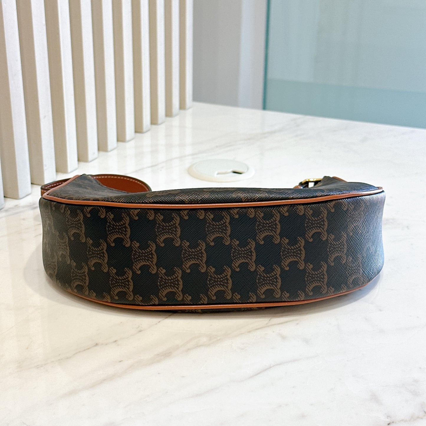 Celine Ava in Tan Triomphe Canvas