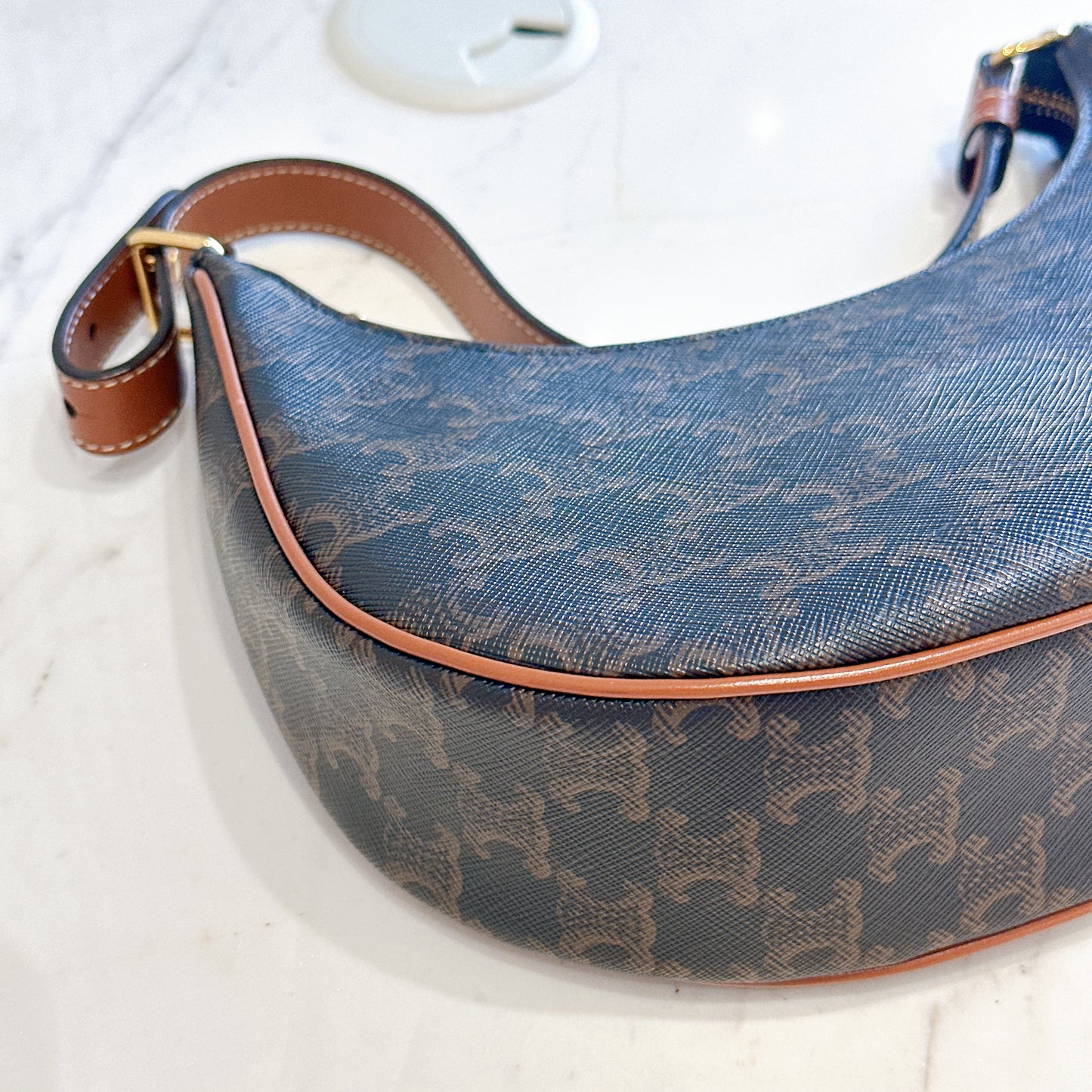 Celine Ava in Tan Triomphe Canvas