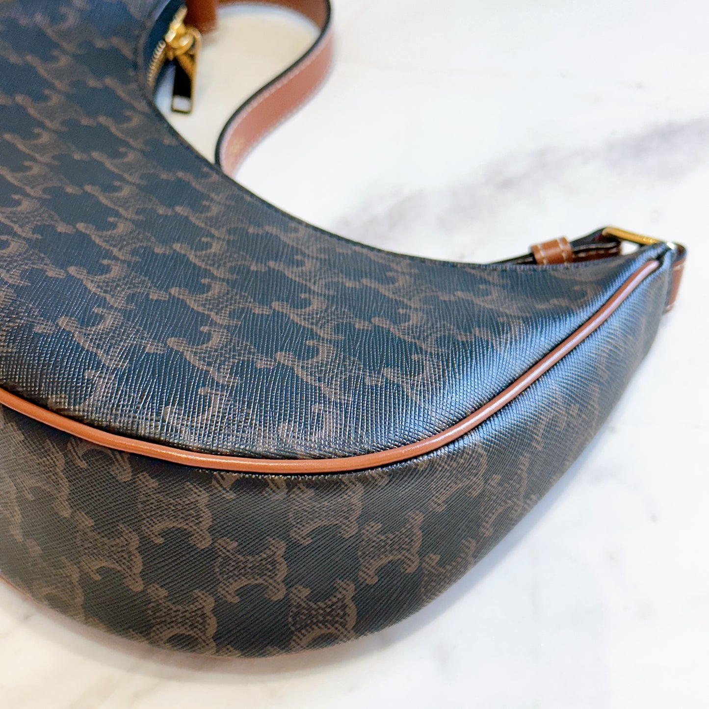 Celine Ava in Tan Triomphe Canvas