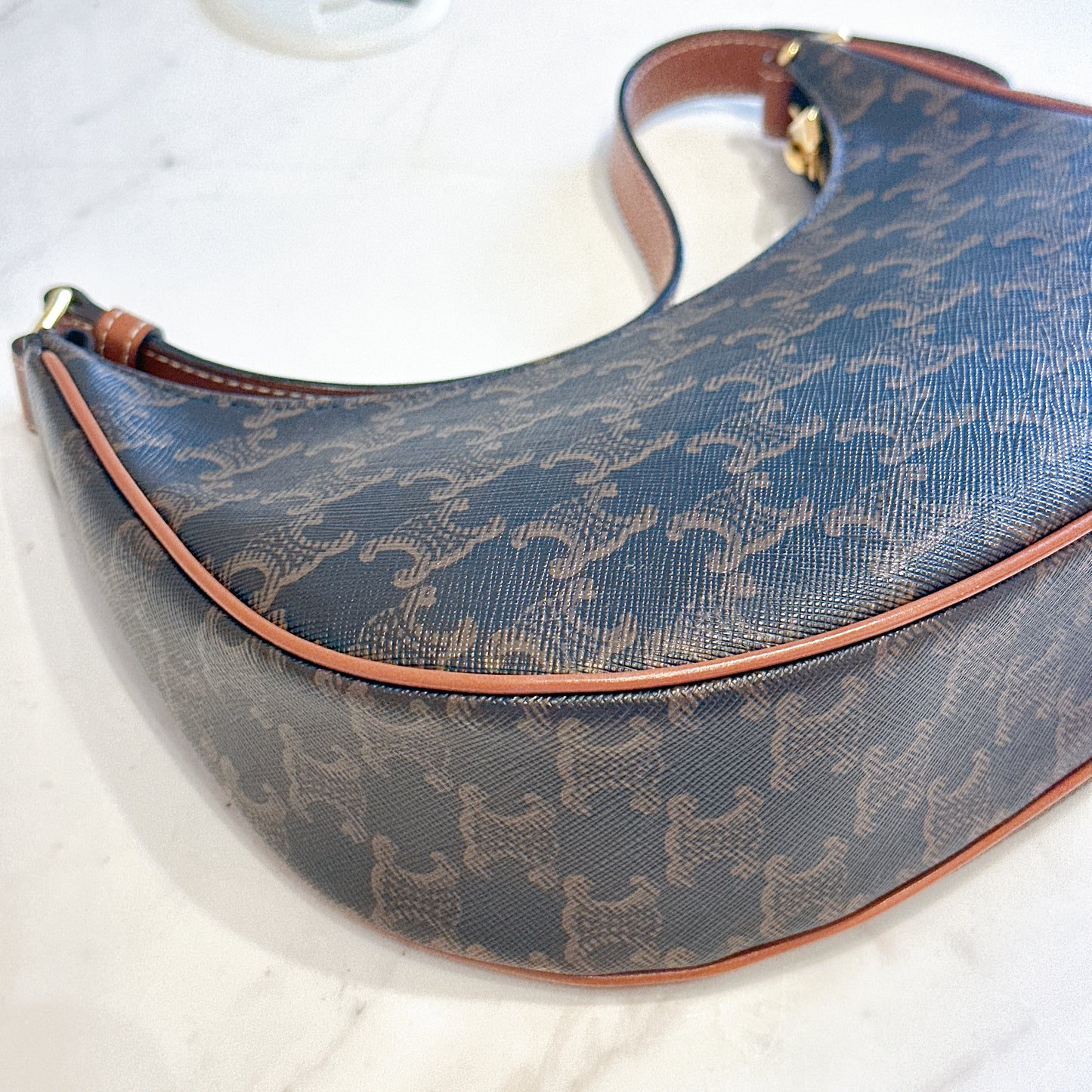 Celine Ava in Tan Triomphe Canvas