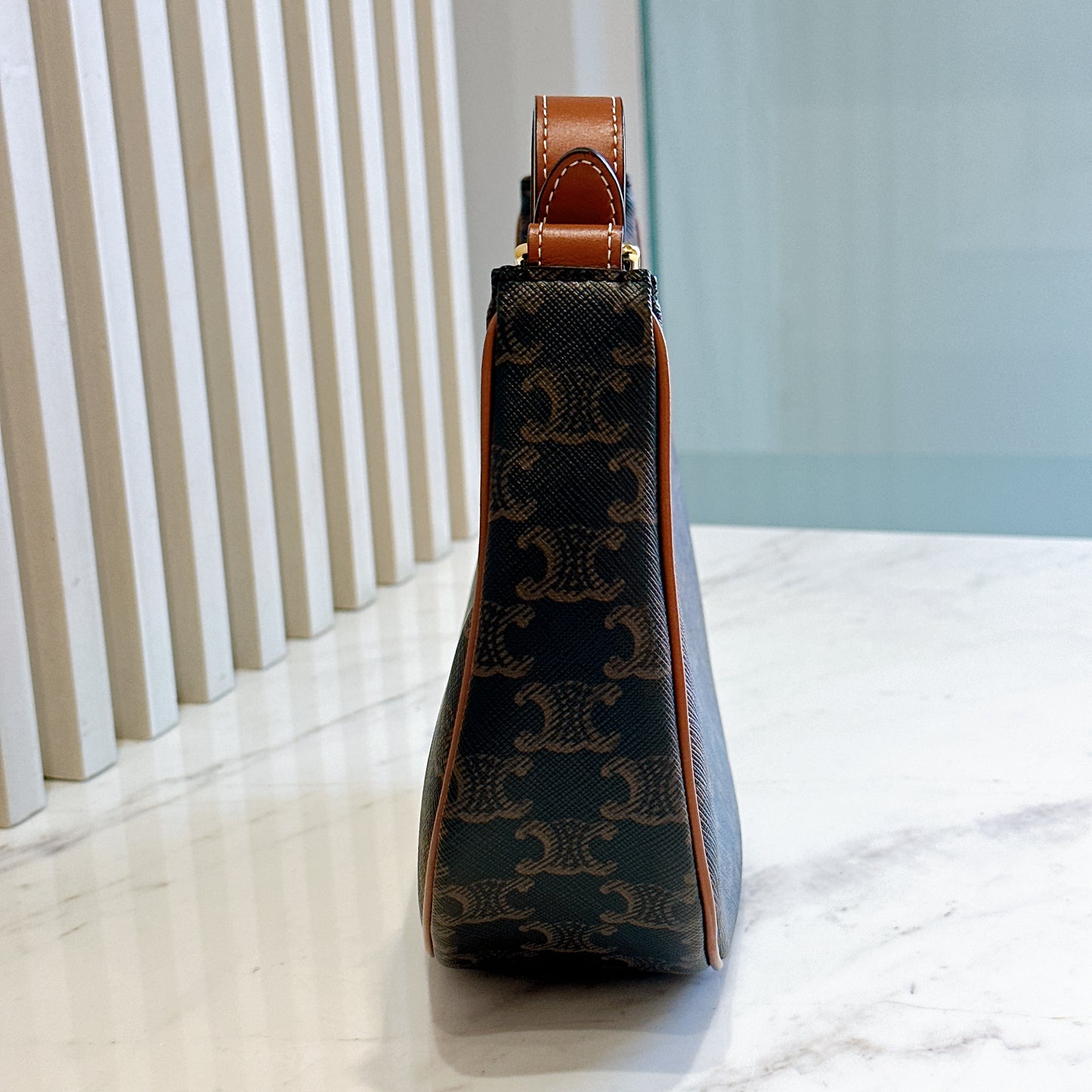 Celine Ava in Tan Triomphe Canvas