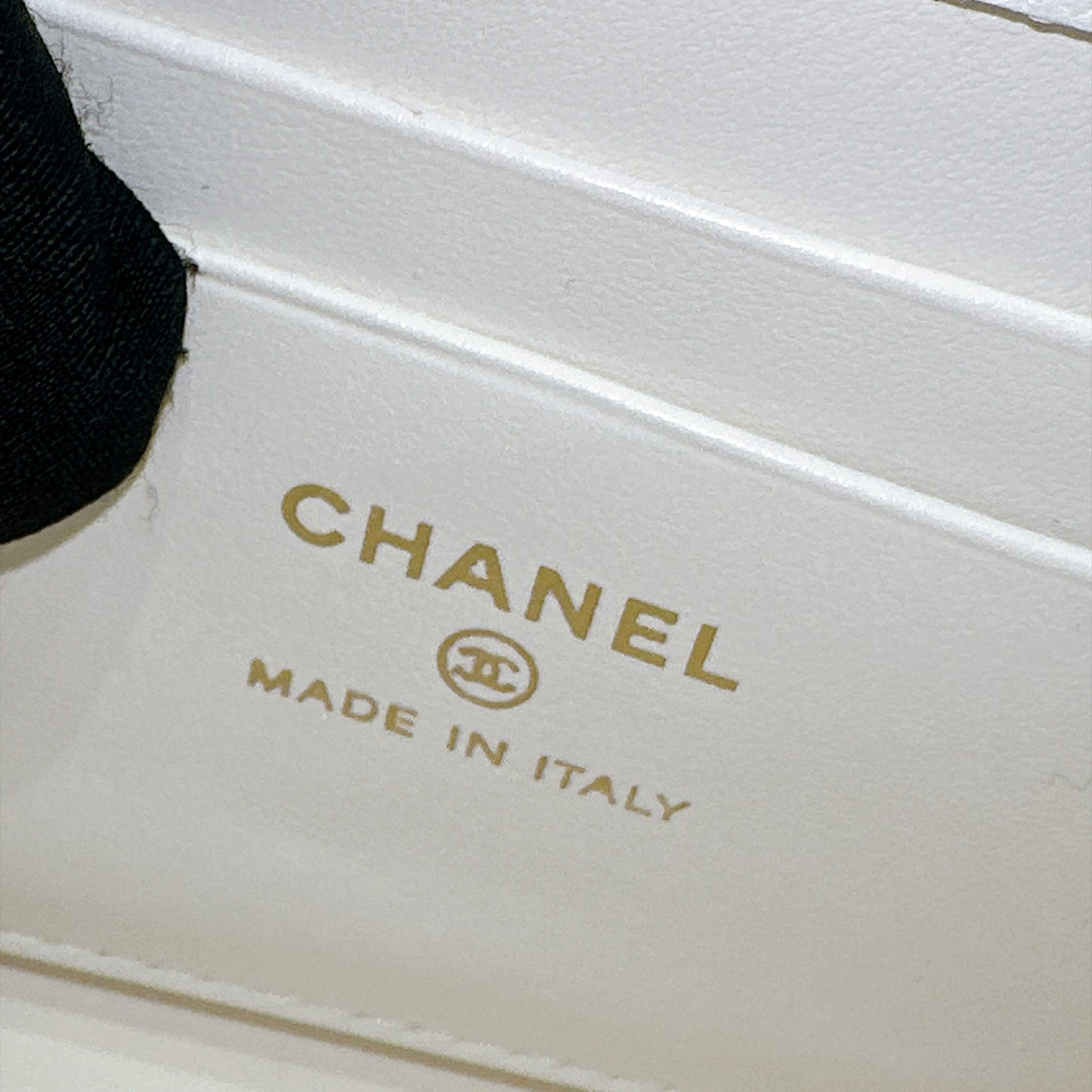 Chanel White Caviar Quilted Nano Coco Handle Bag