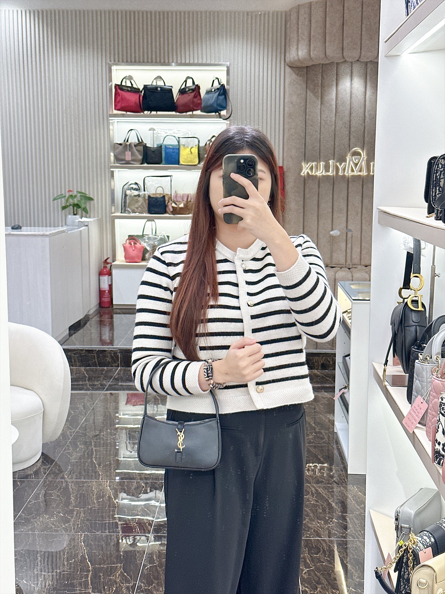 YSL Le 5 A Mini in Black