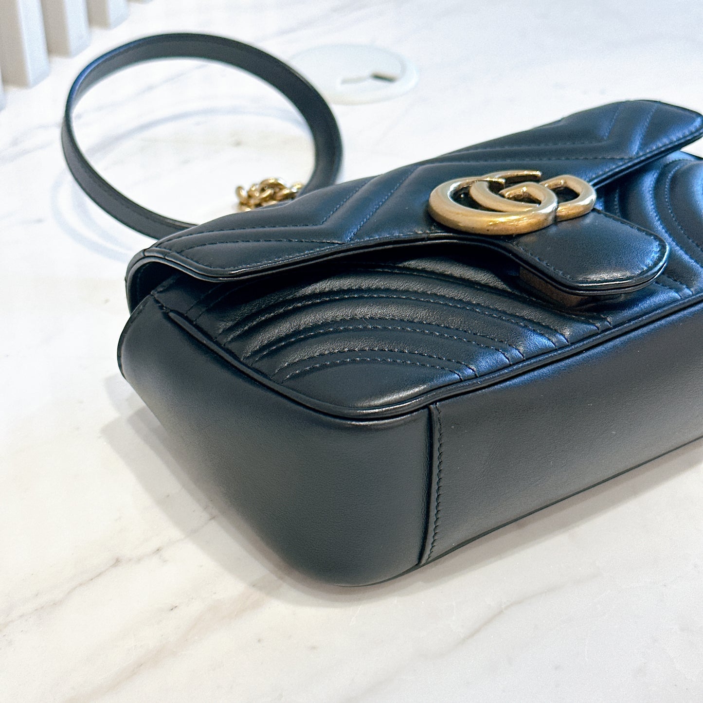 Gucci Marmont Mini In Black