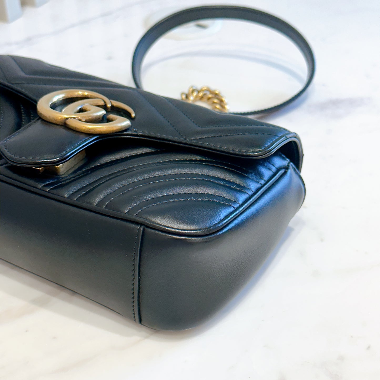 Gucci Marmont Mini In Black