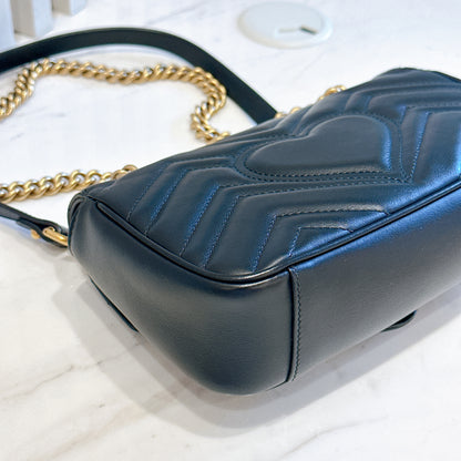 Gucci Marmont Mini In Black