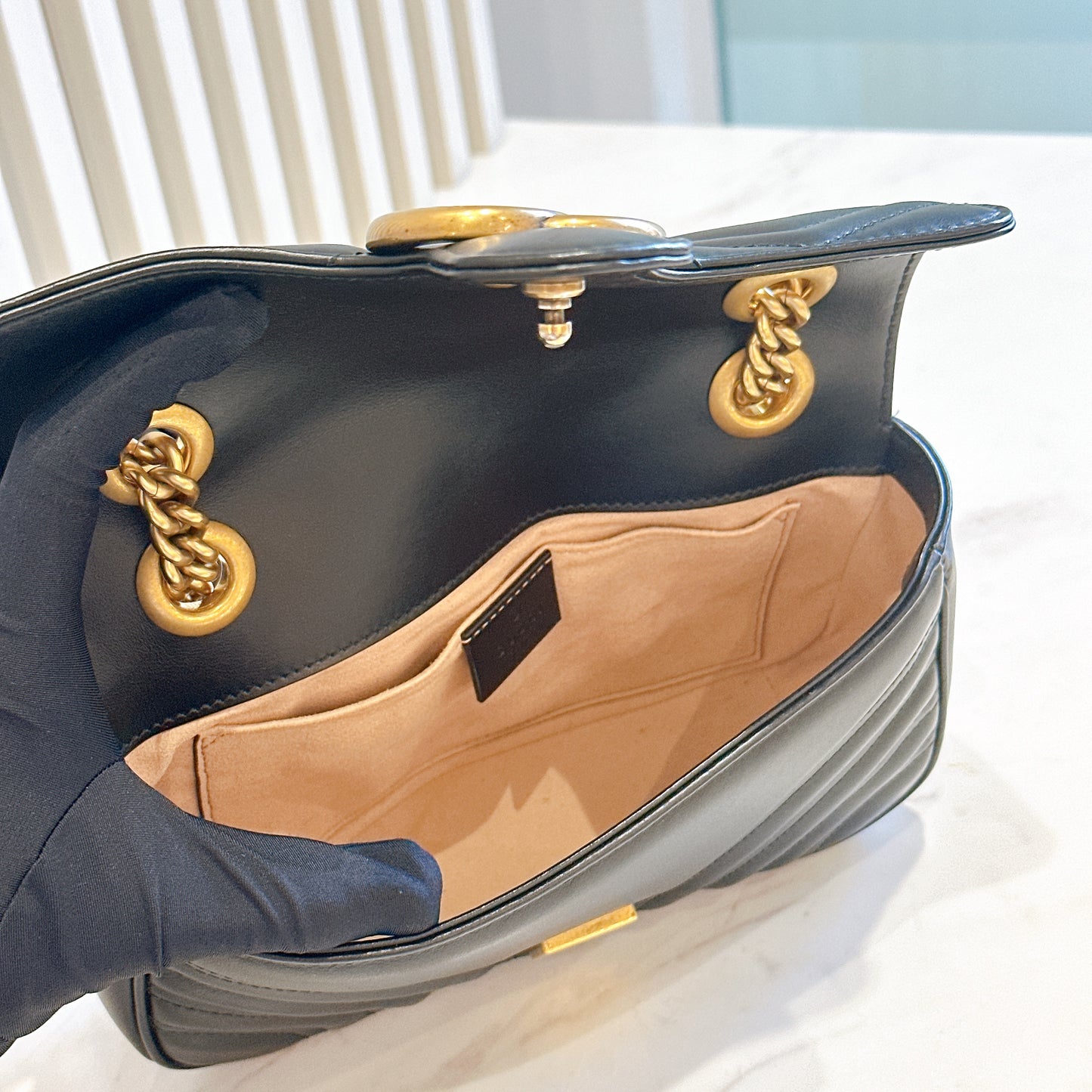Gucci Marmont Mini In Black