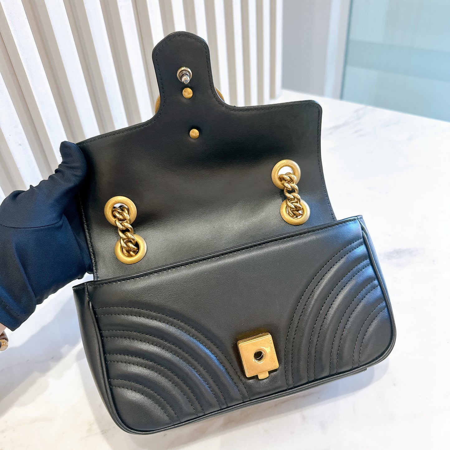 Gucci Marmont Mini In Black