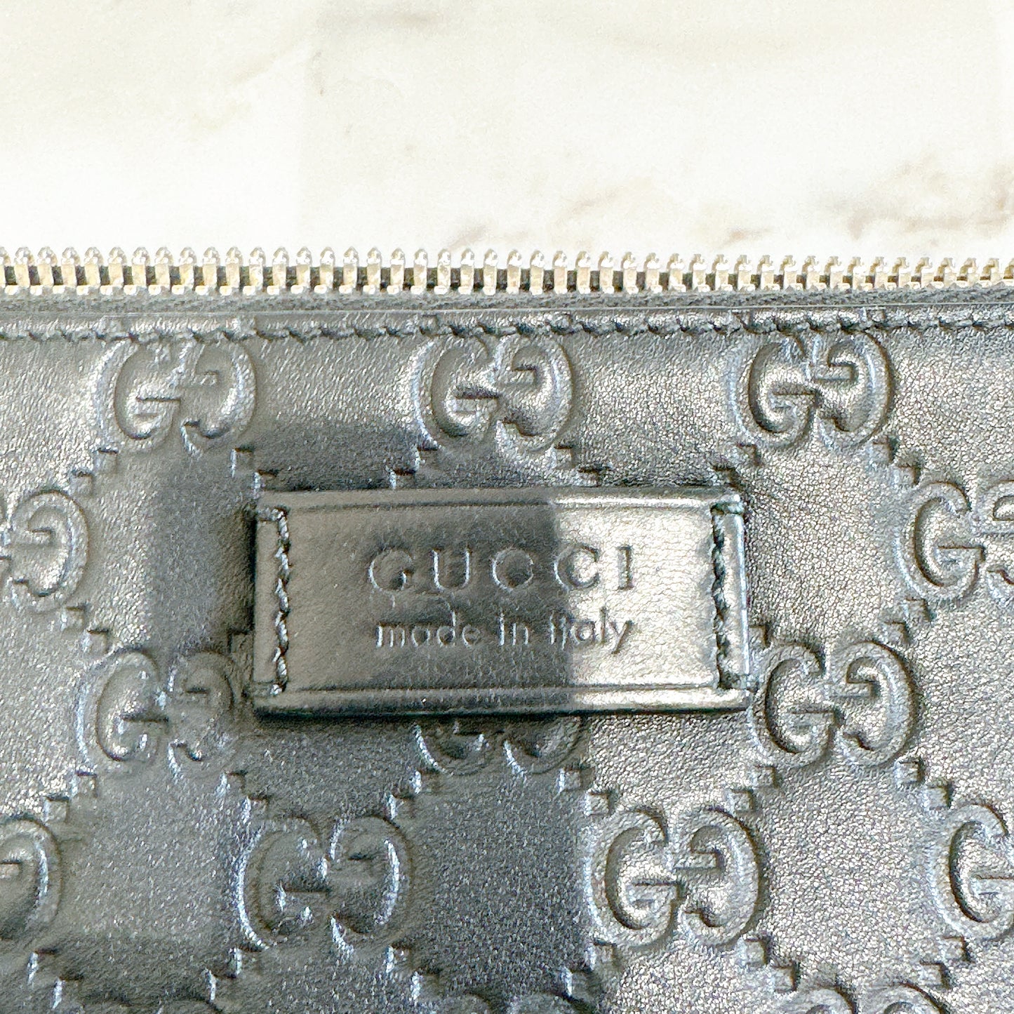 Gucci GG Guccissima Clutch in Black