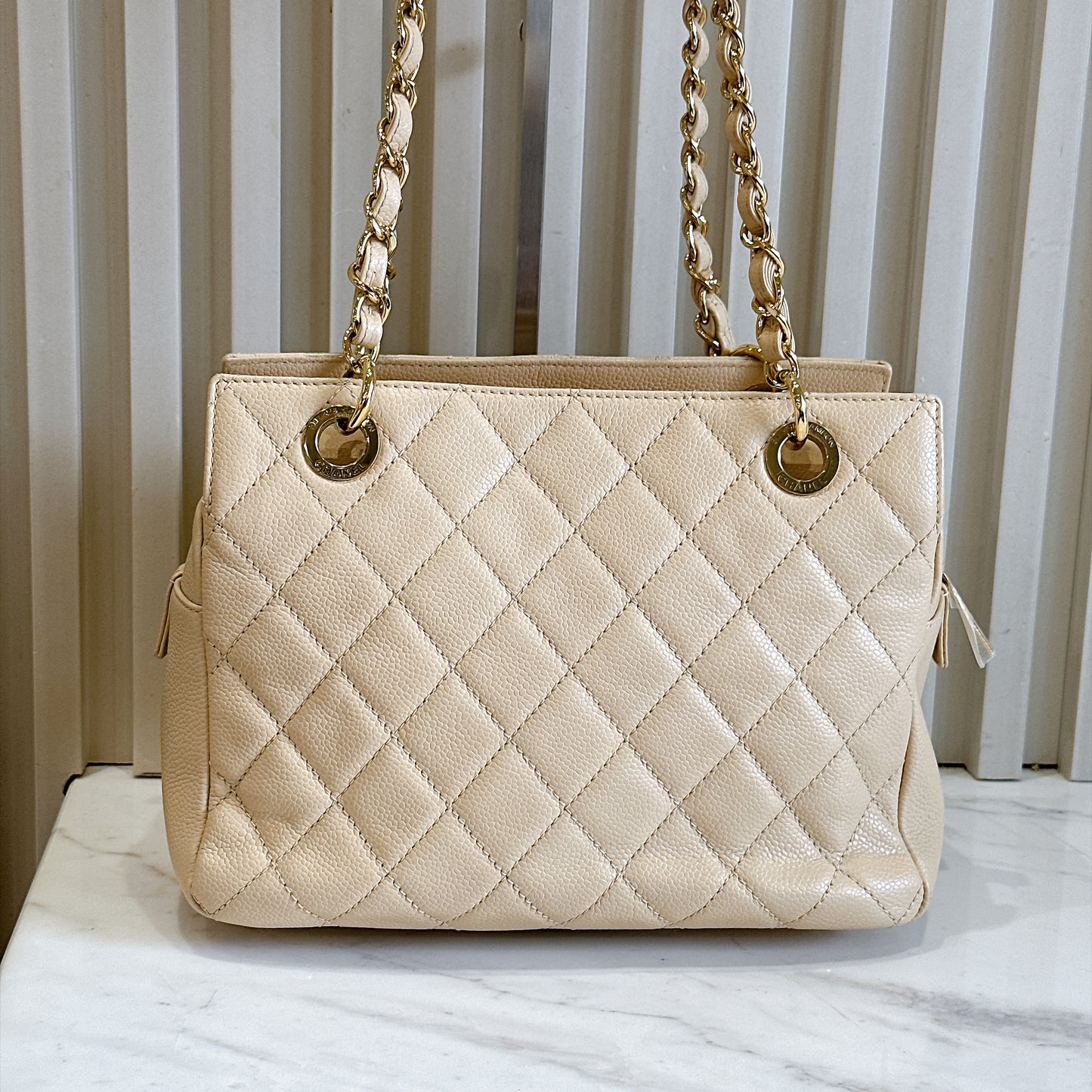 Chanel Petite Timeless Tote in Beige Colour
