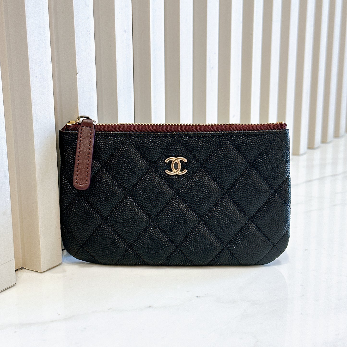 Chanel Mini O Case in Black