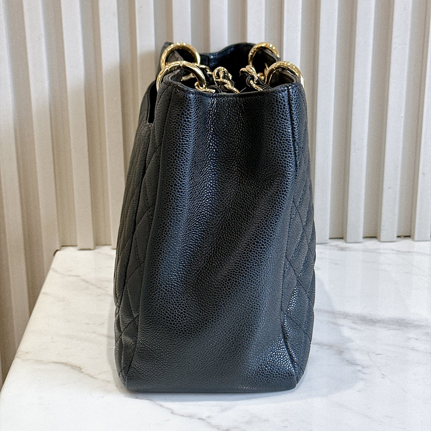 Chanel GST in Black Caviar GHW