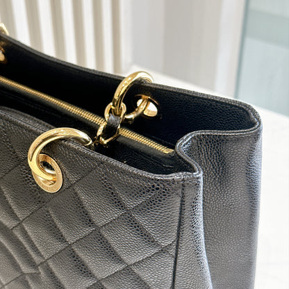 Chanel GST in Black Caviar GHW