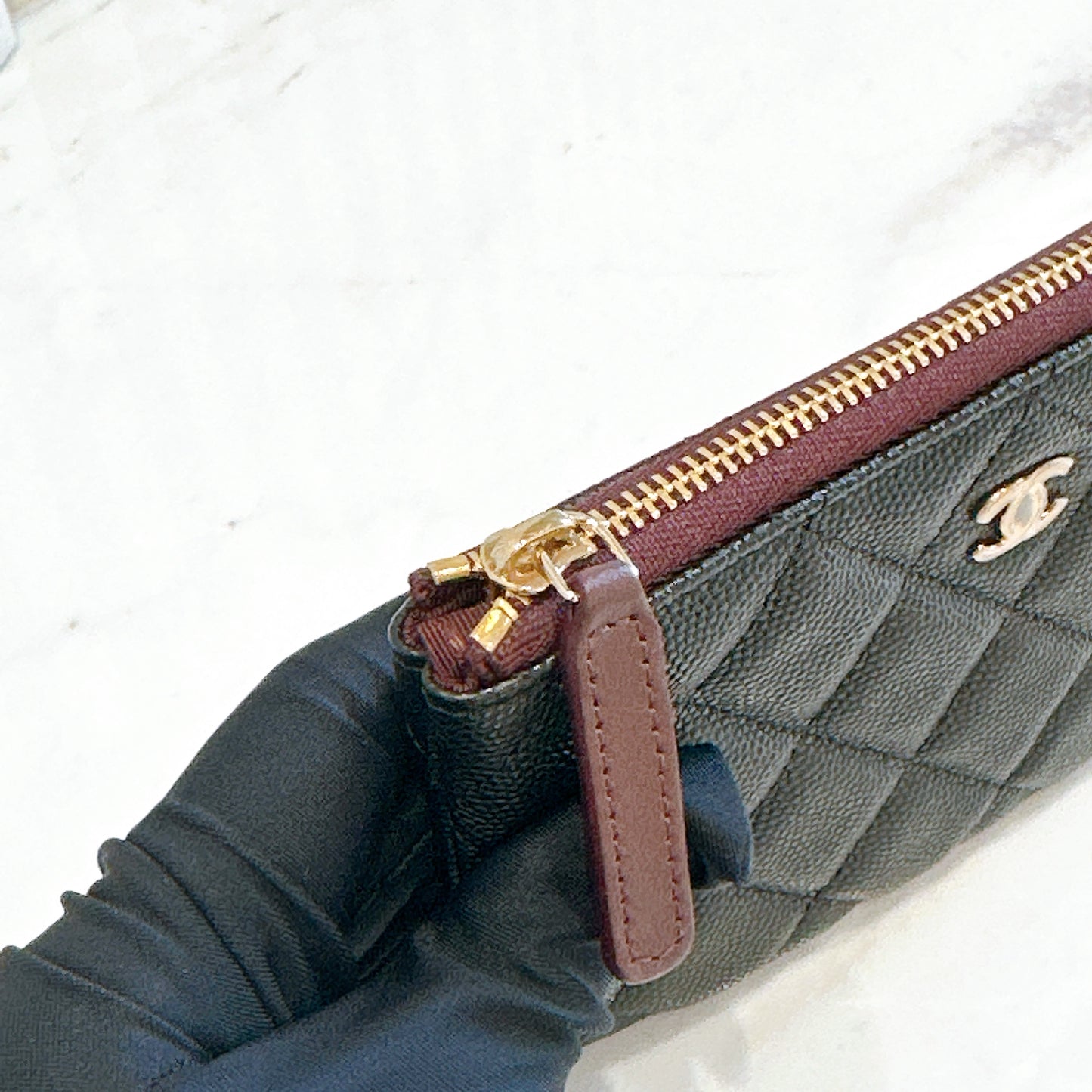 Chanel Mini O Case in Black