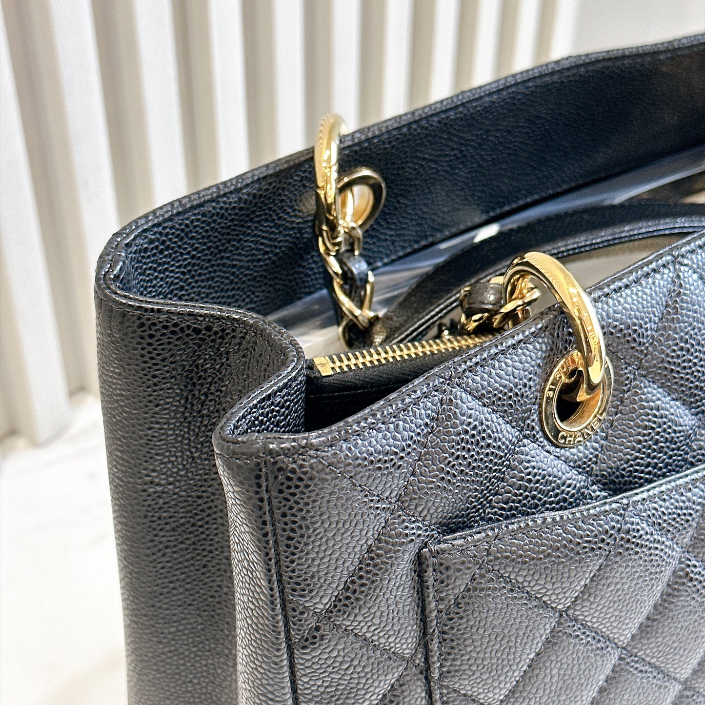 Chanel GST in Black Caviar GHW