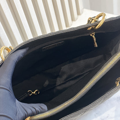 Chanel GST in Black Caviar GHW