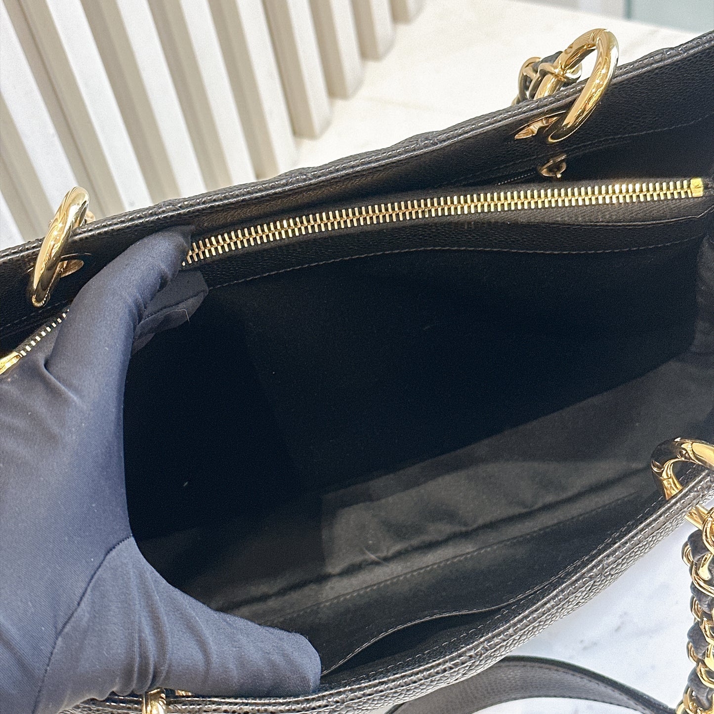Chanel GST in Black Caviar GHW