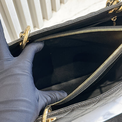 Chanel GST in Black Caviar GHW