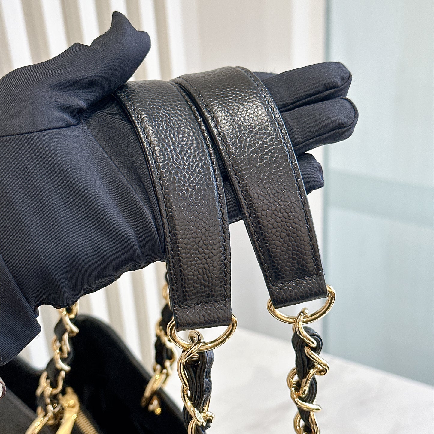 Chanel GST in Black Caviar GHW