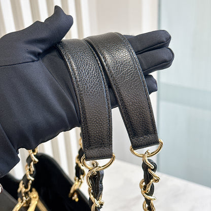 Chanel GST in Black Caviar GHW