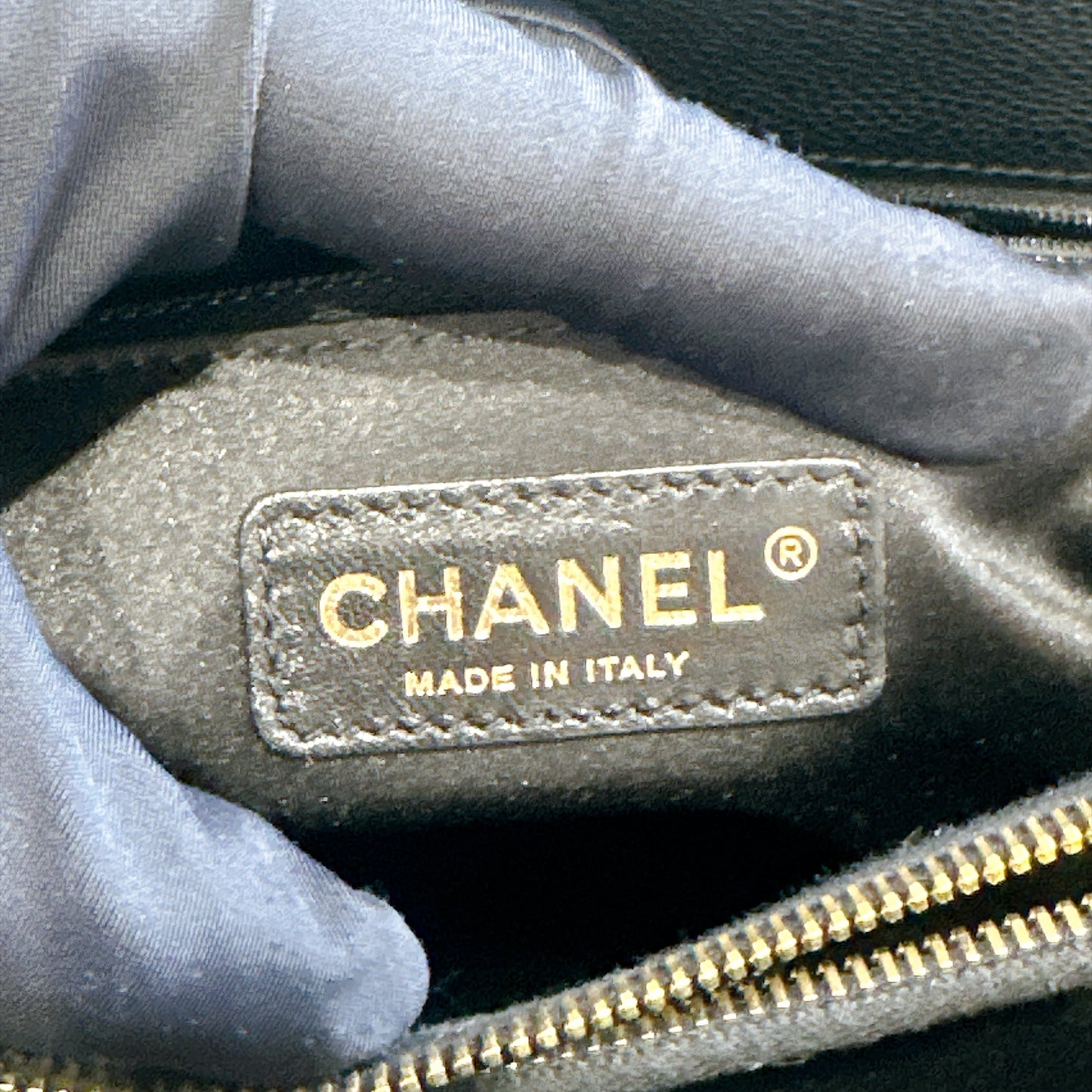 Chanel GST in Black Caviar GHW