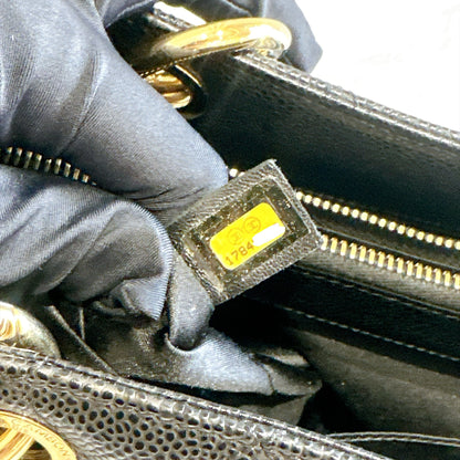 Chanel GST in Black Caviar GHW