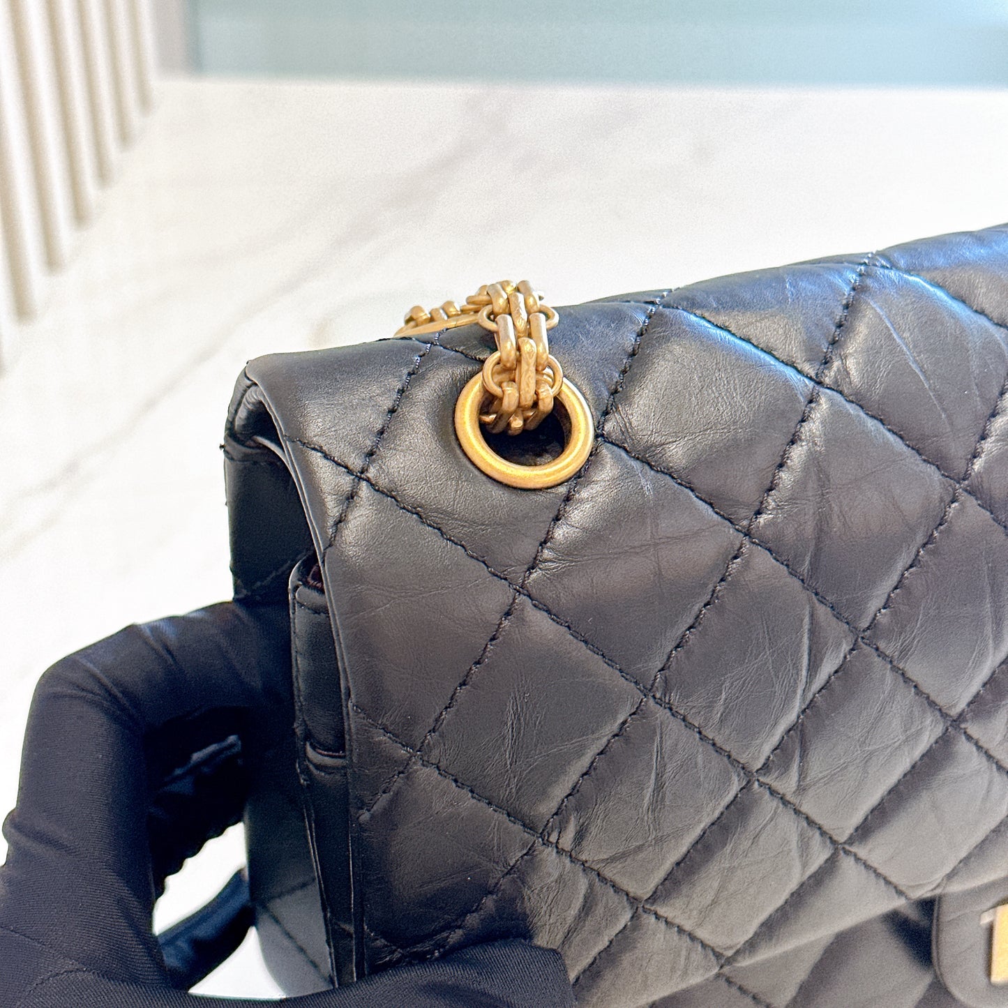 Chanel 2.55 Medium in Black