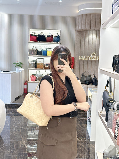 Chanel Petite Timeless Tote in Beige Colour