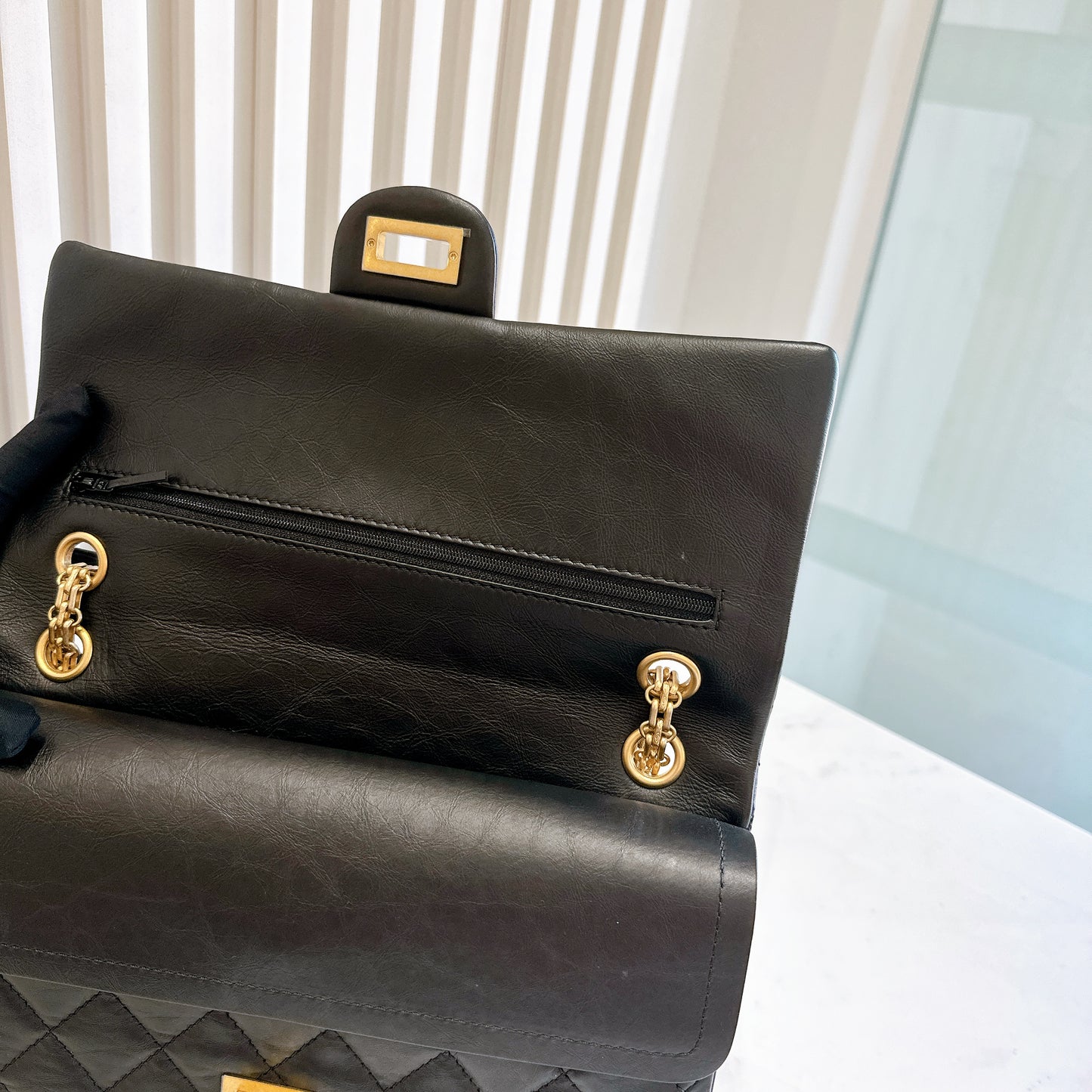 Chanel 2.55 Medium in Black