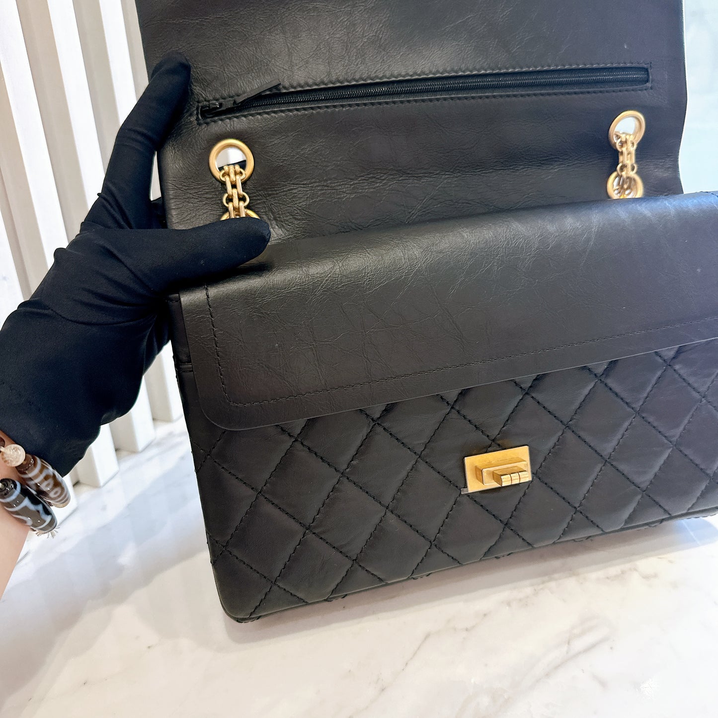 Chanel 2.55 Medium in Black