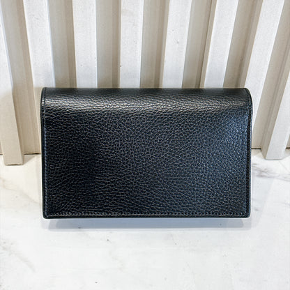 Gucci Interlocking Wallet On Chain in Black