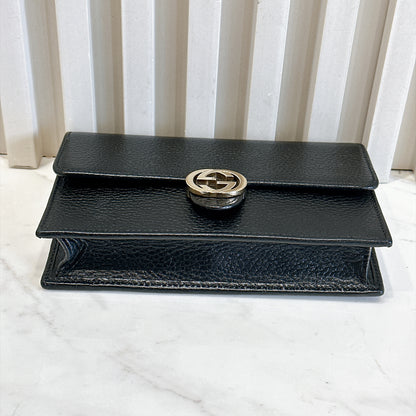 Gucci Interlocking Wallet On Chain in Black