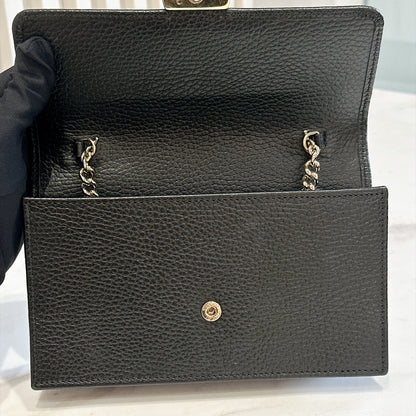Gucci Interlocking Wallet On Chain in Black