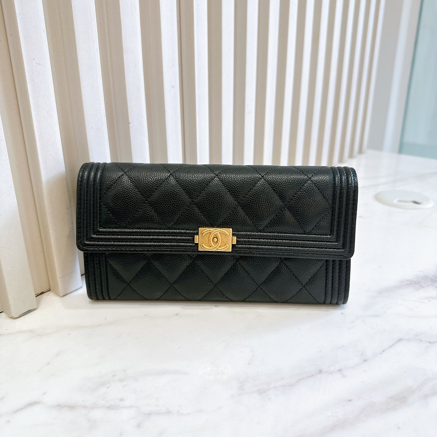 Chanel Boy Long Wallet