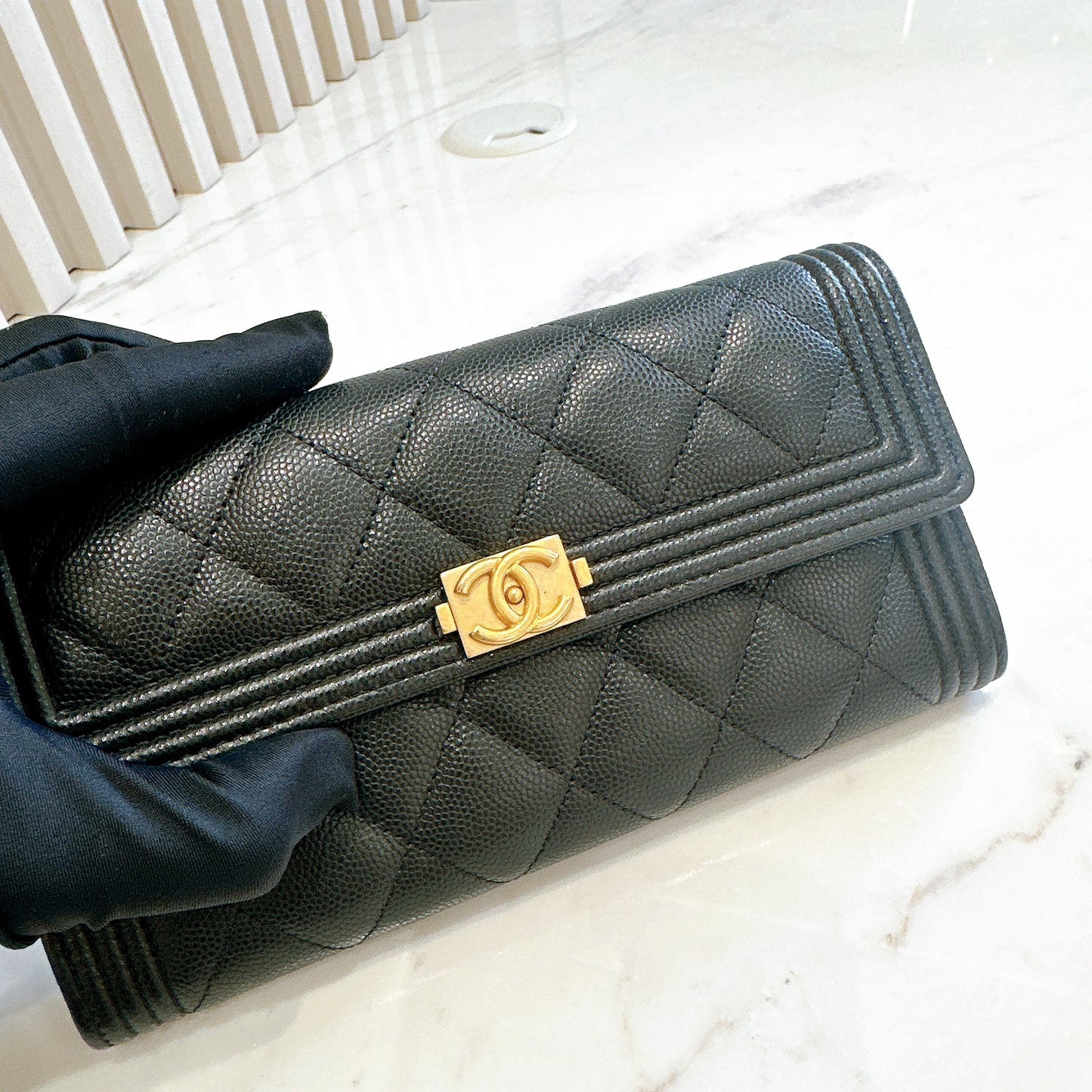 Chanel Boy Long Wallet