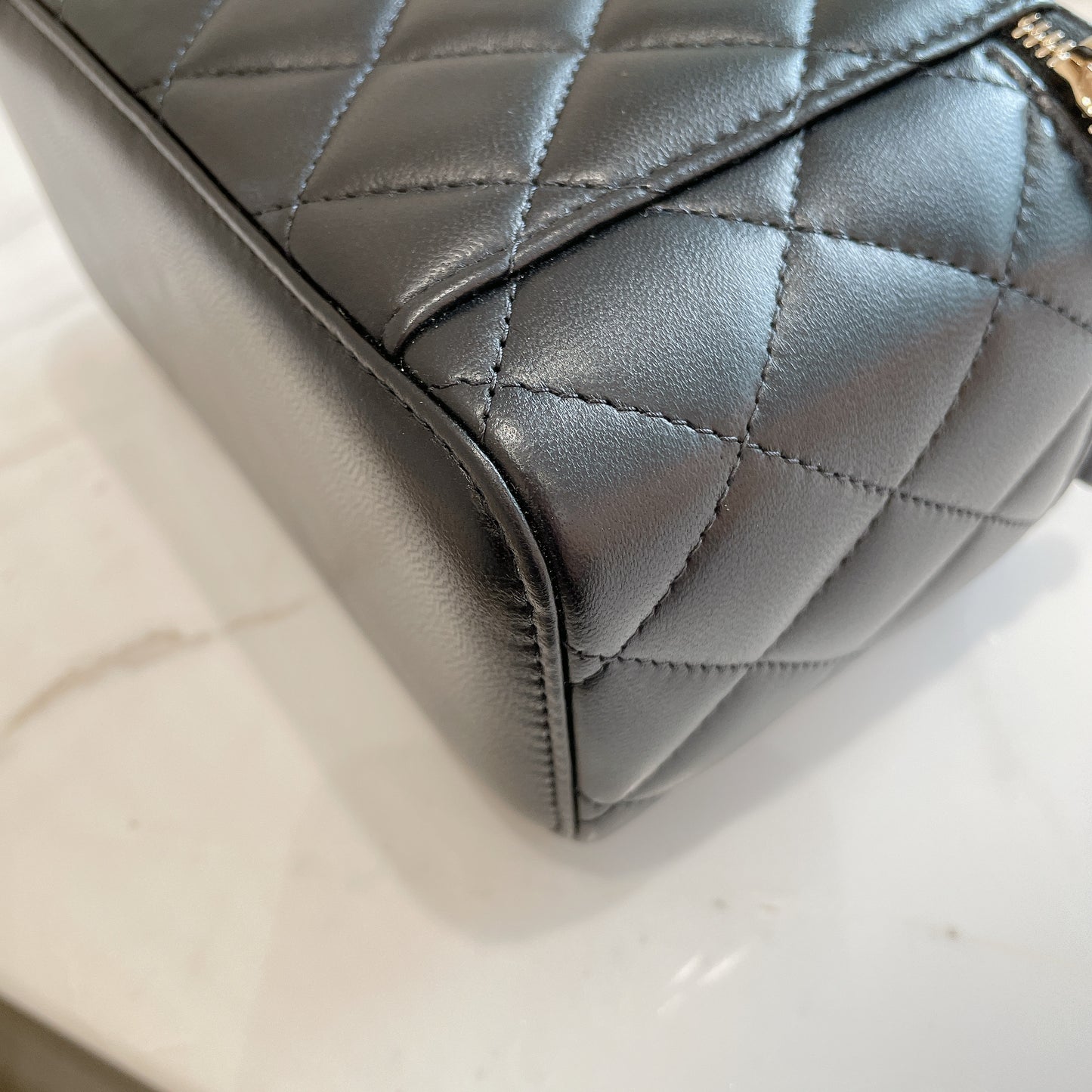 Chanel Vanity Case GHW with Pearl Crush