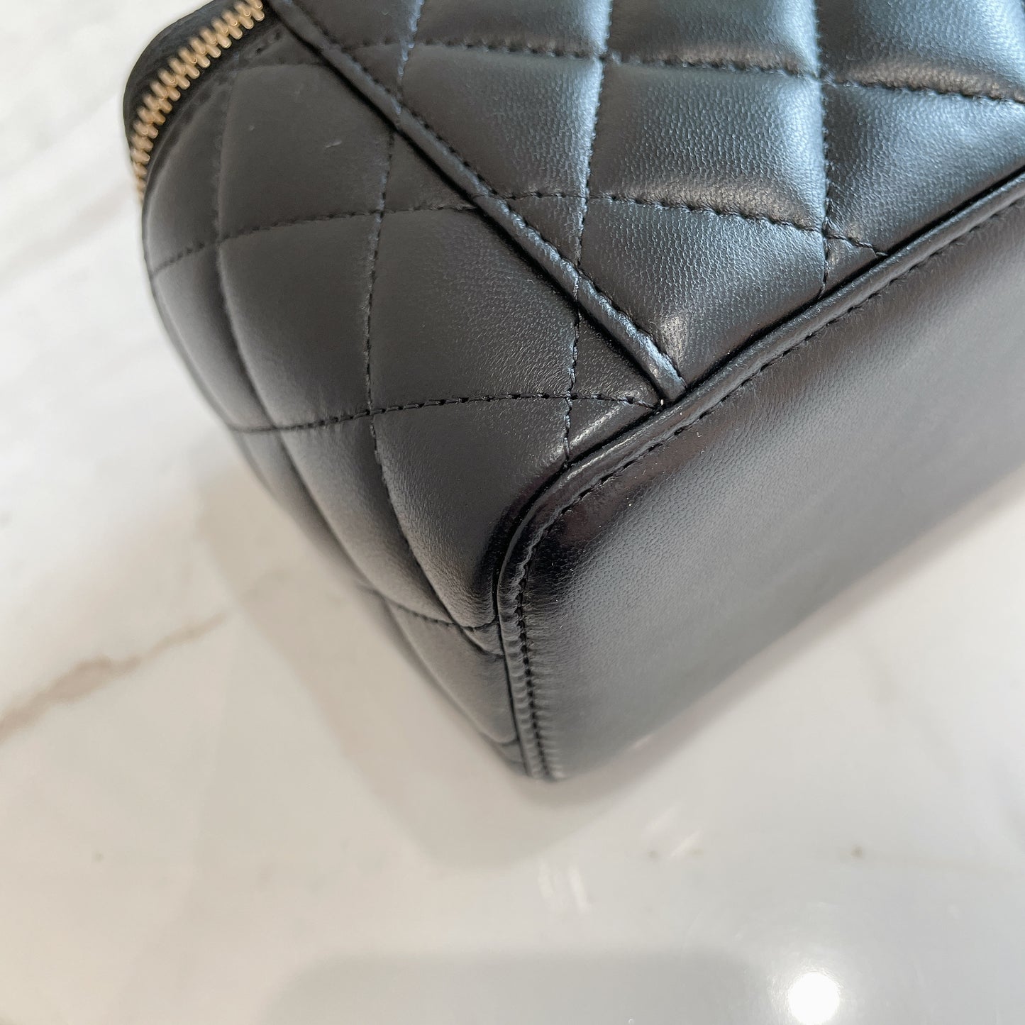 Chanel Vanity Case GHW with Pearl Crush