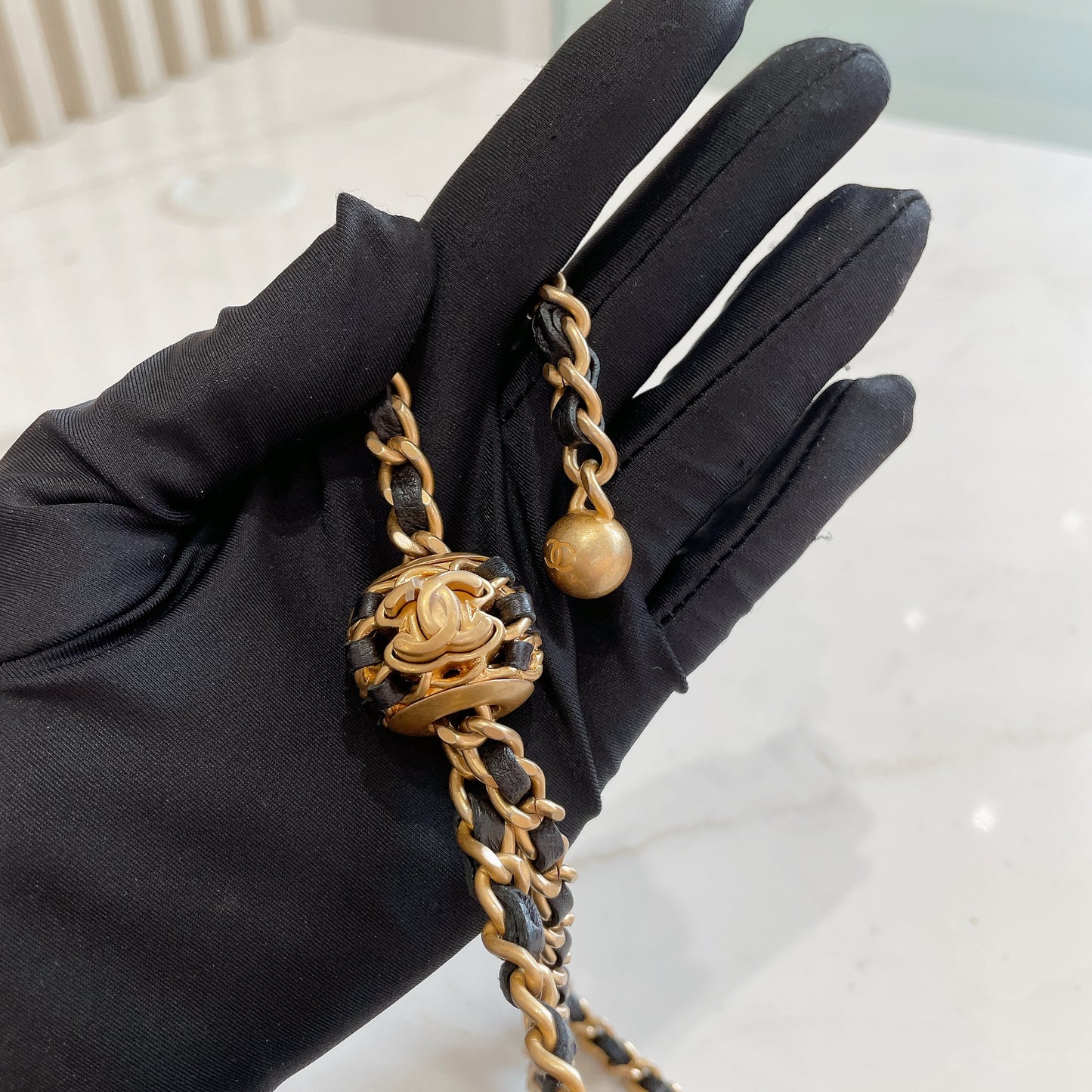 Chanel Vanity Case GHW with Pearl Crush