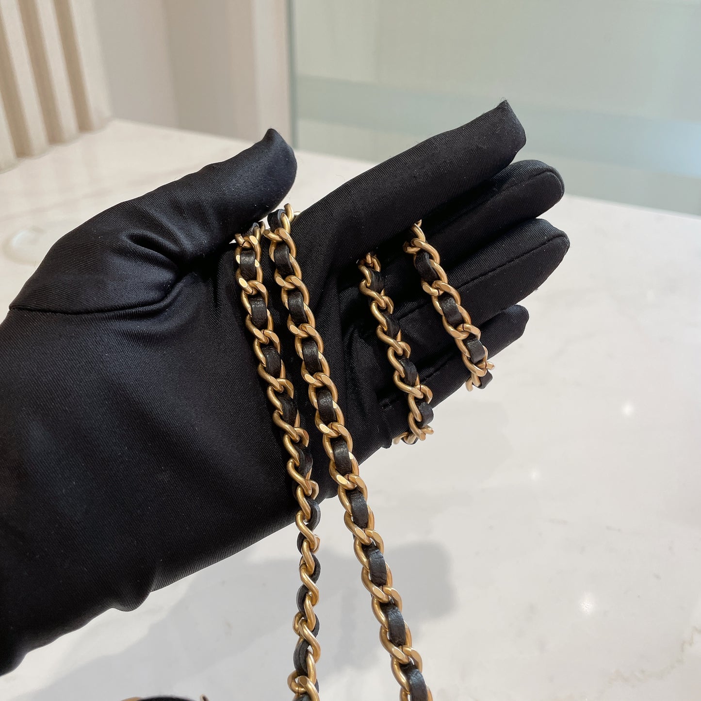 Chanel Vanity Case GHW with Pearl Crush