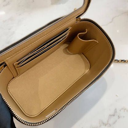 Chanel Vanity Case GHW with Pearl Crush
