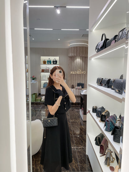 Chanel Vanity Case GHW with Pearl Crush
