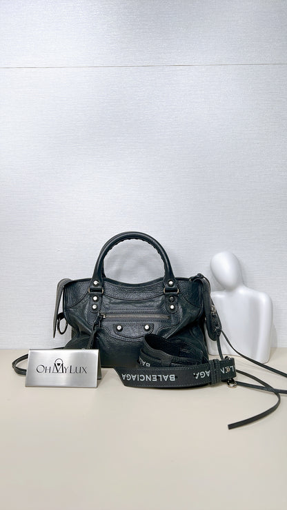 Balenciaga Classic Mini City in Dark Grey