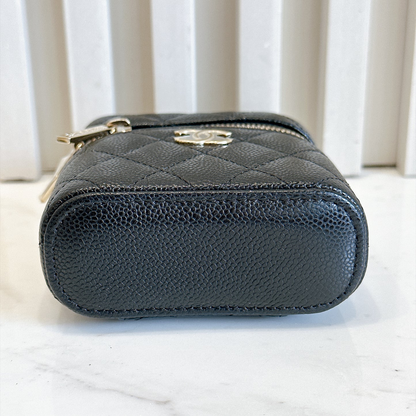Chanel Top Handle Mini Vanity Case in Black